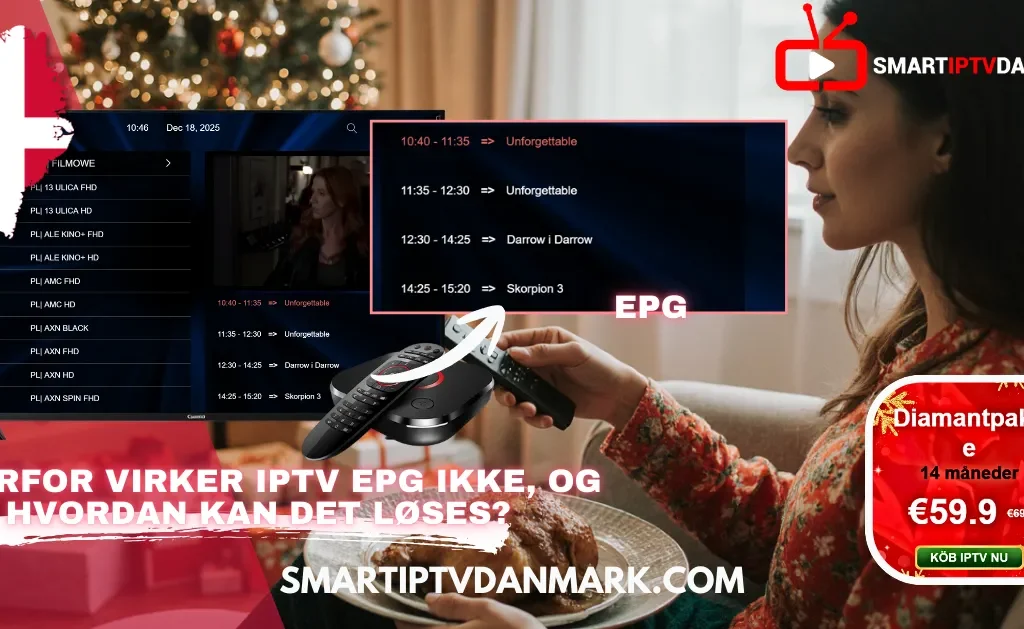 En teknisk oversigt over IPTV Nordic EPG, der forklarer løsninger på programoversigter for Danmark IPTV.